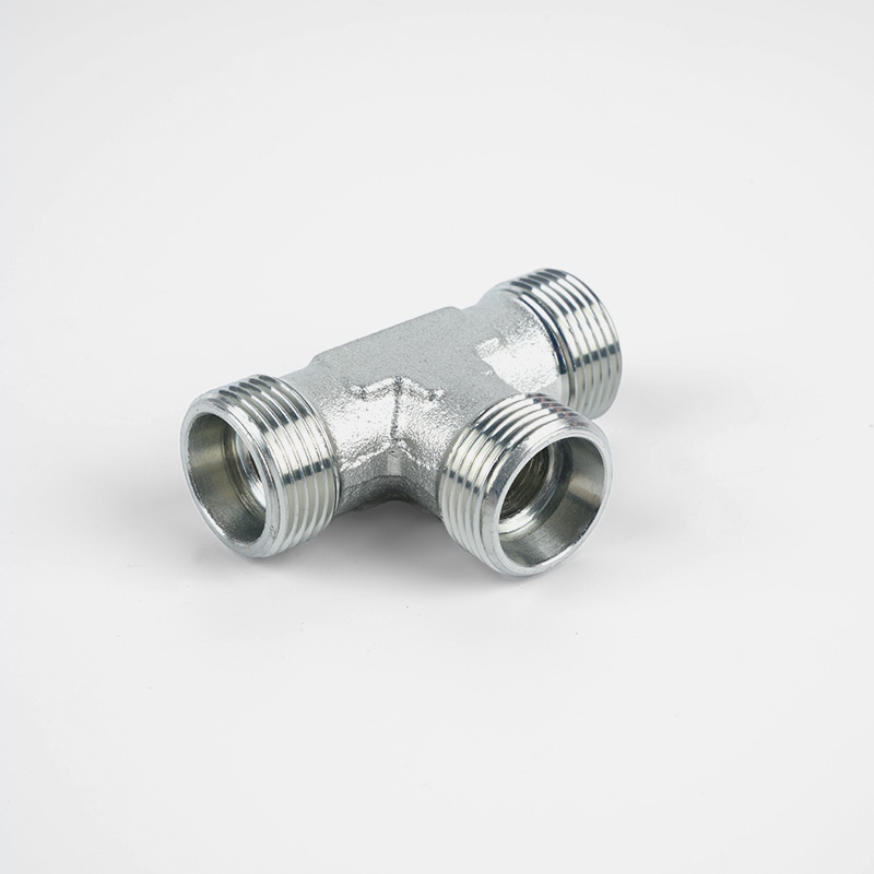 Hydraulic Parts Fittings Heavy Metric Male Threaded Tee