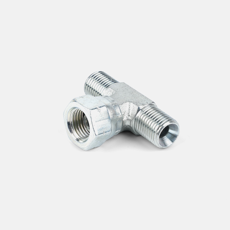 ORFS Threaded Pipe Joint Tee Joint With Rotating Nut-BF