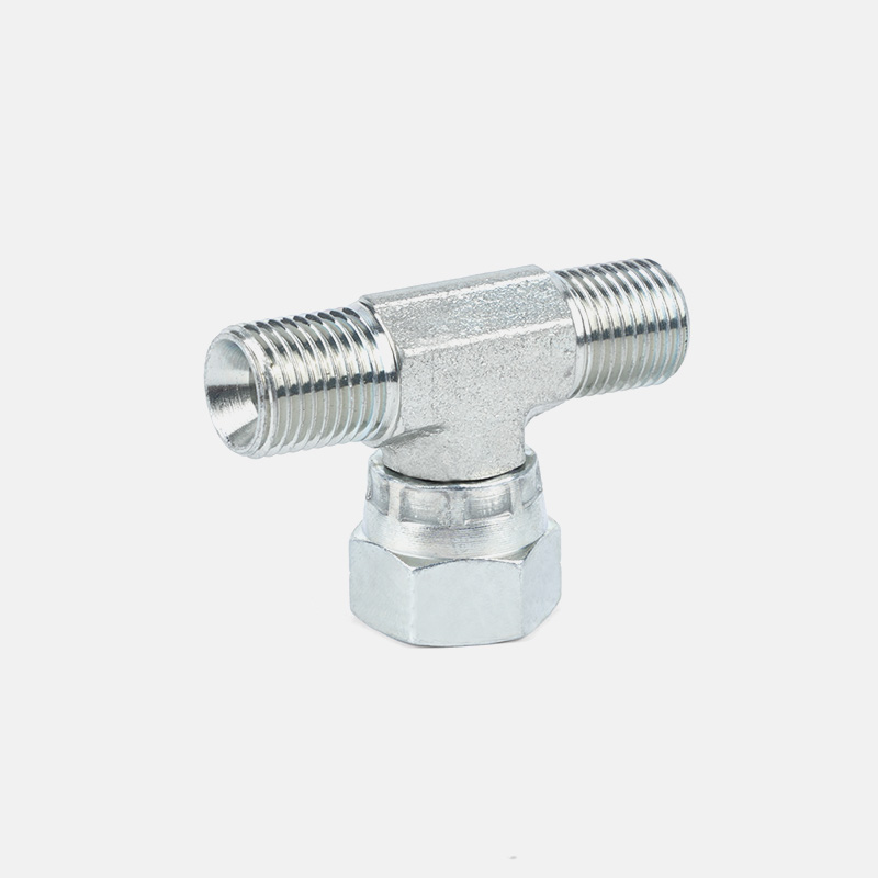 ORFS Threaded Pipe Joint Tee Joint With Rotating Nut-BF